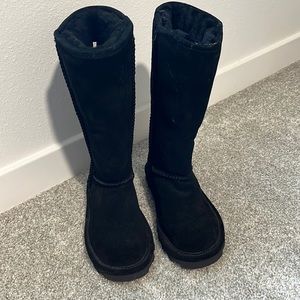 Bear Paw Tall Black Boots Sz 6